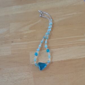 Elegant Blue Beaded Necklace